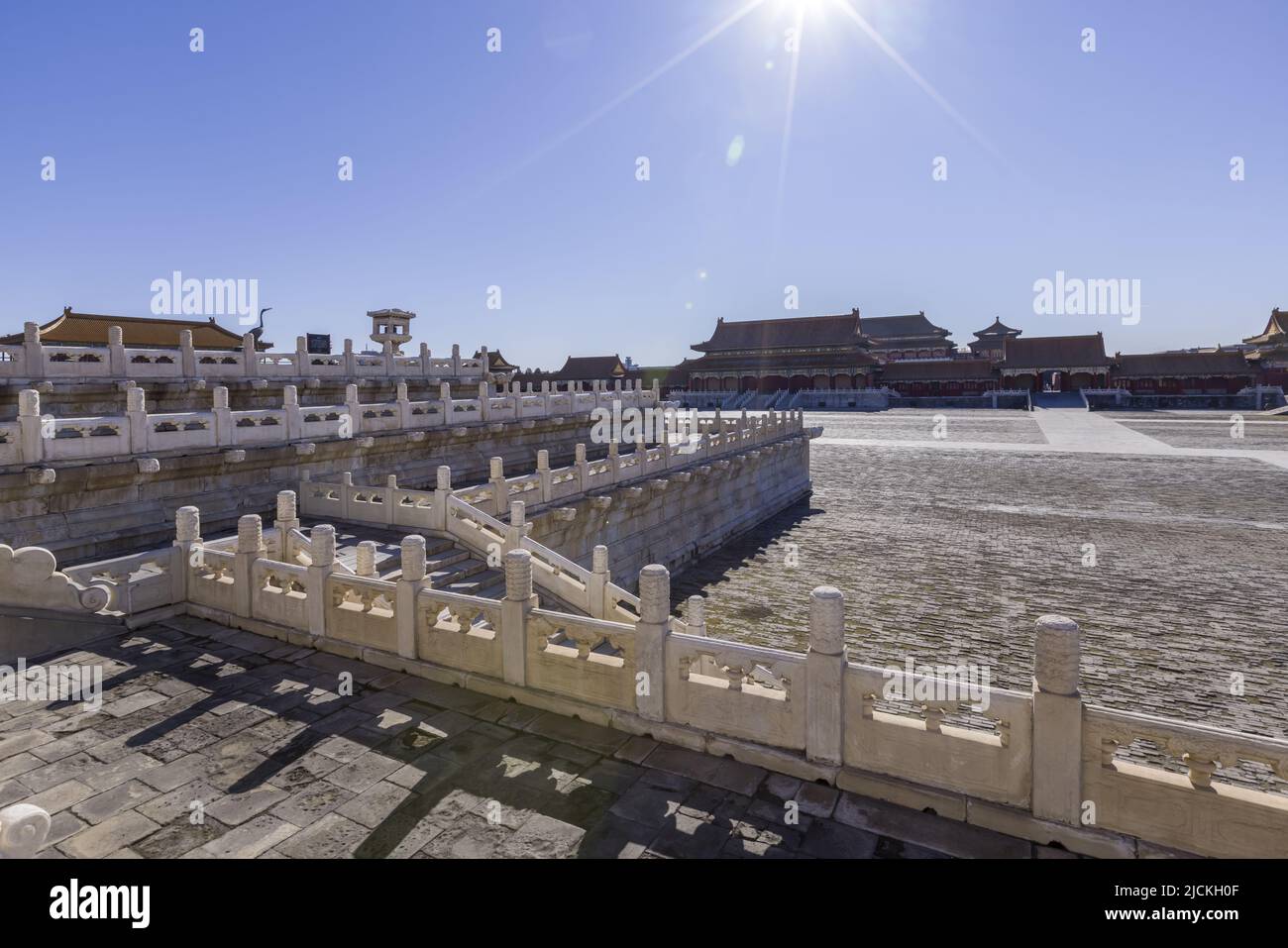 Taihe Palace Museum von Peking der kaiserliche Palastplatz Stockfoto