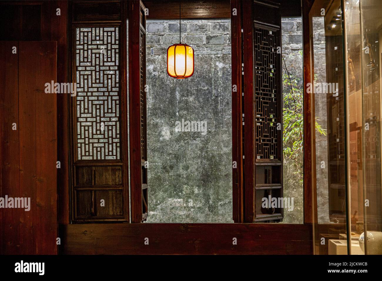 Zhejiang, die Stadt, die Hersteller und das Fenster des Museums Stockfoto