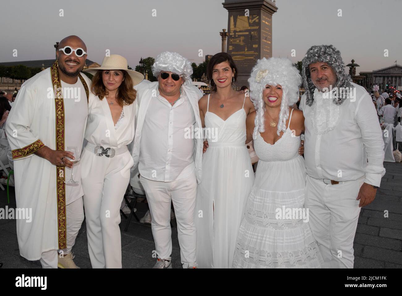 Dîner en Blanc 2022 à Paris Frankreich Stockfoto