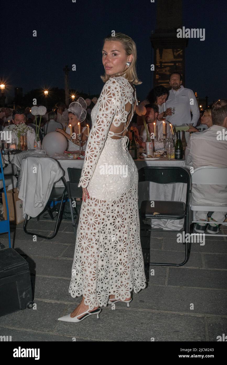 Dîner en Blanc 2022 à Paris Frankreich Stockfoto