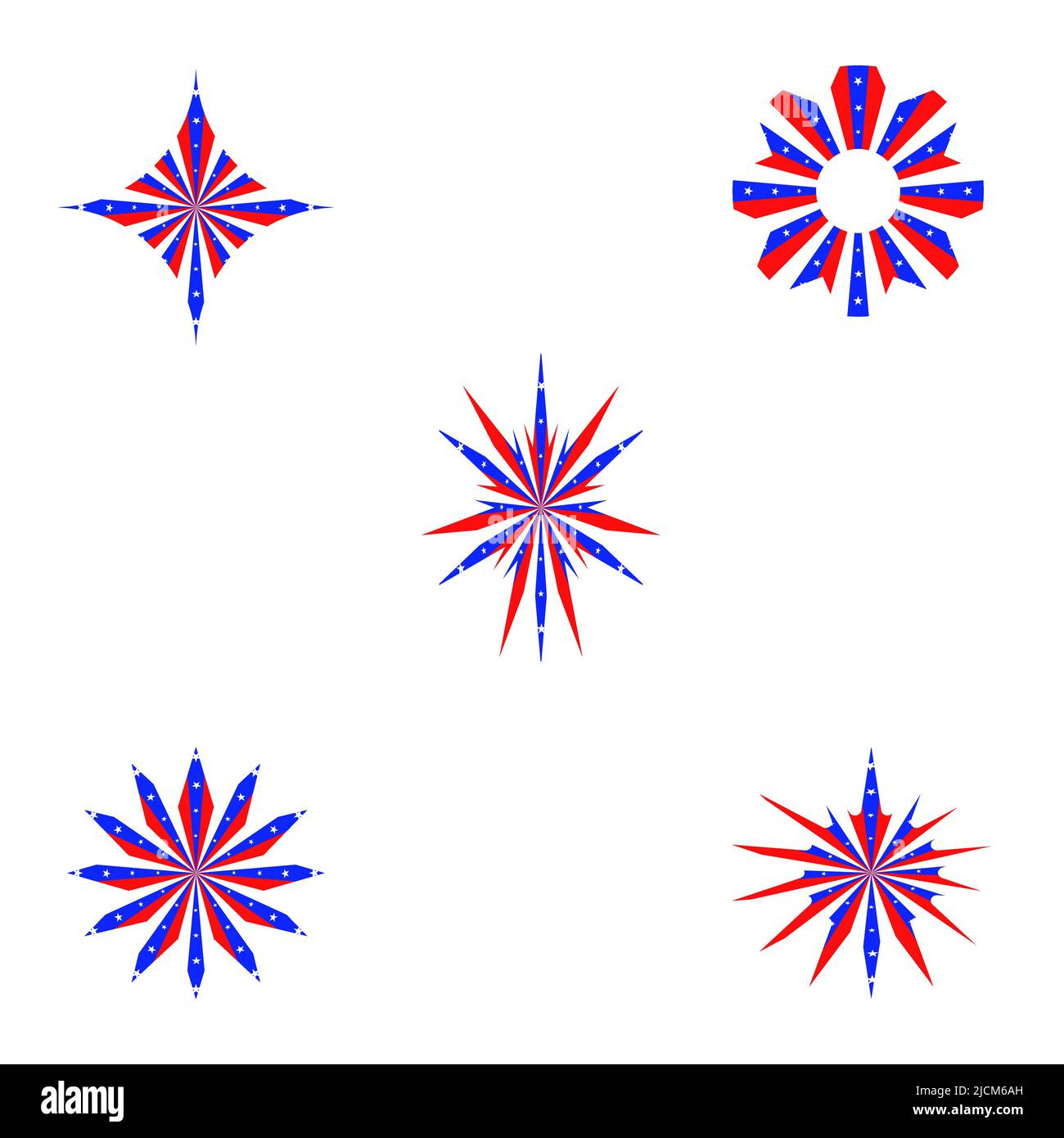 Stern US Flagge Streifen Dekoration abstrakter Hintergrund Vektor Illustration Stock Vektor