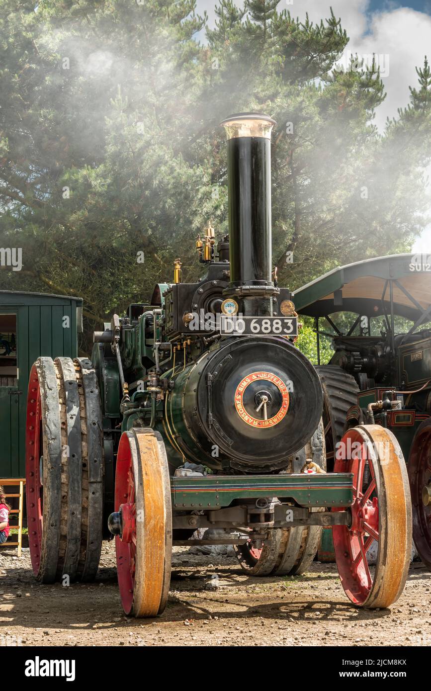 Ransomes Sims & Jefferies Engine 2818 'Enterprise', gebaut 1927 von Ransomes Sims & Jefferies, auf der Royal Cornwall Show 2022. Stockfoto