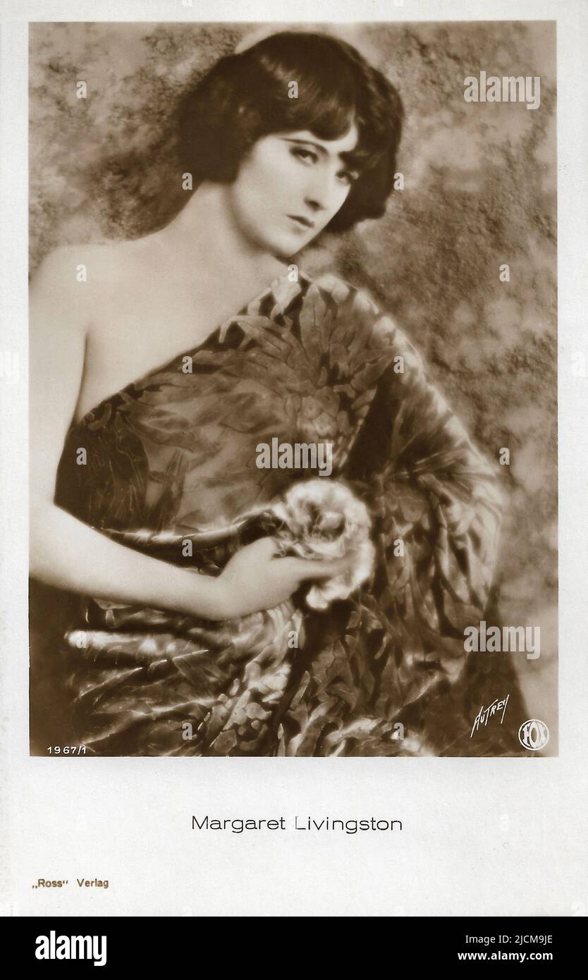 Porträt von Margaret Livingston - Stille Hollywood-Ära Stockfoto