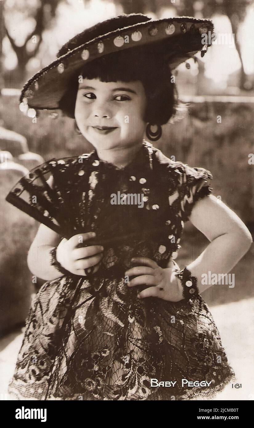 Portrait of Baby Peggy 005 - Stille Hollywood-Ära Stockfoto