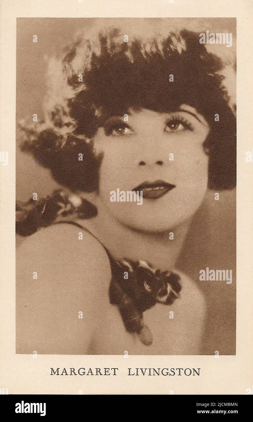 Porträt von Margaret Livingston 002 - Stille Hollywood-Ära Stockfoto