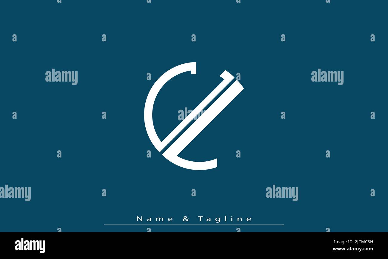 Alphabet Buchstaben Initialen Monogramm Logo CL , LC Stock Vektor