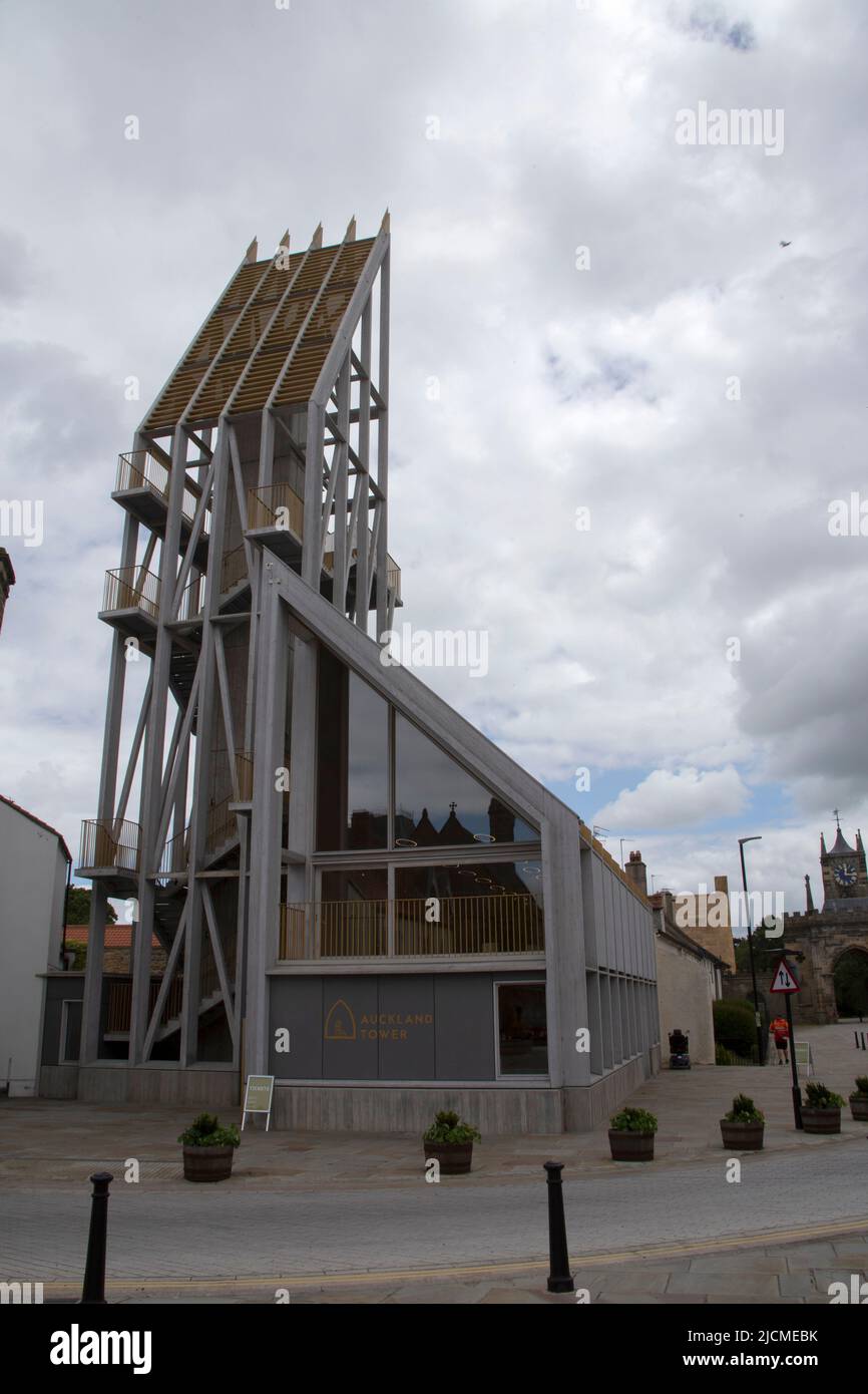 Auckland Tower, Market Place, Bishop Auckland Country Durham, England Großbritannien Stockfoto