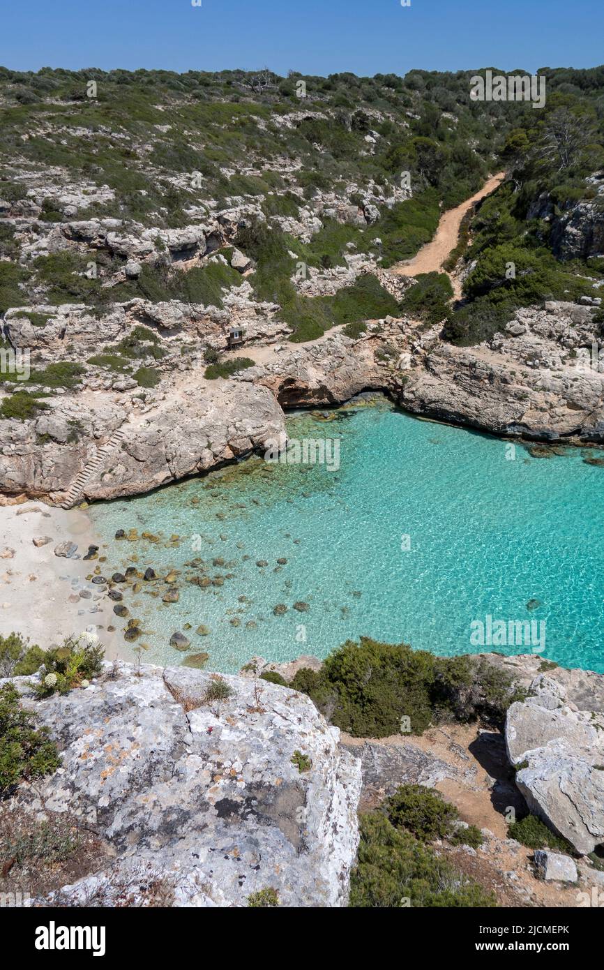 Cala Marmols.Mallorca Island.Spanien Stockfoto