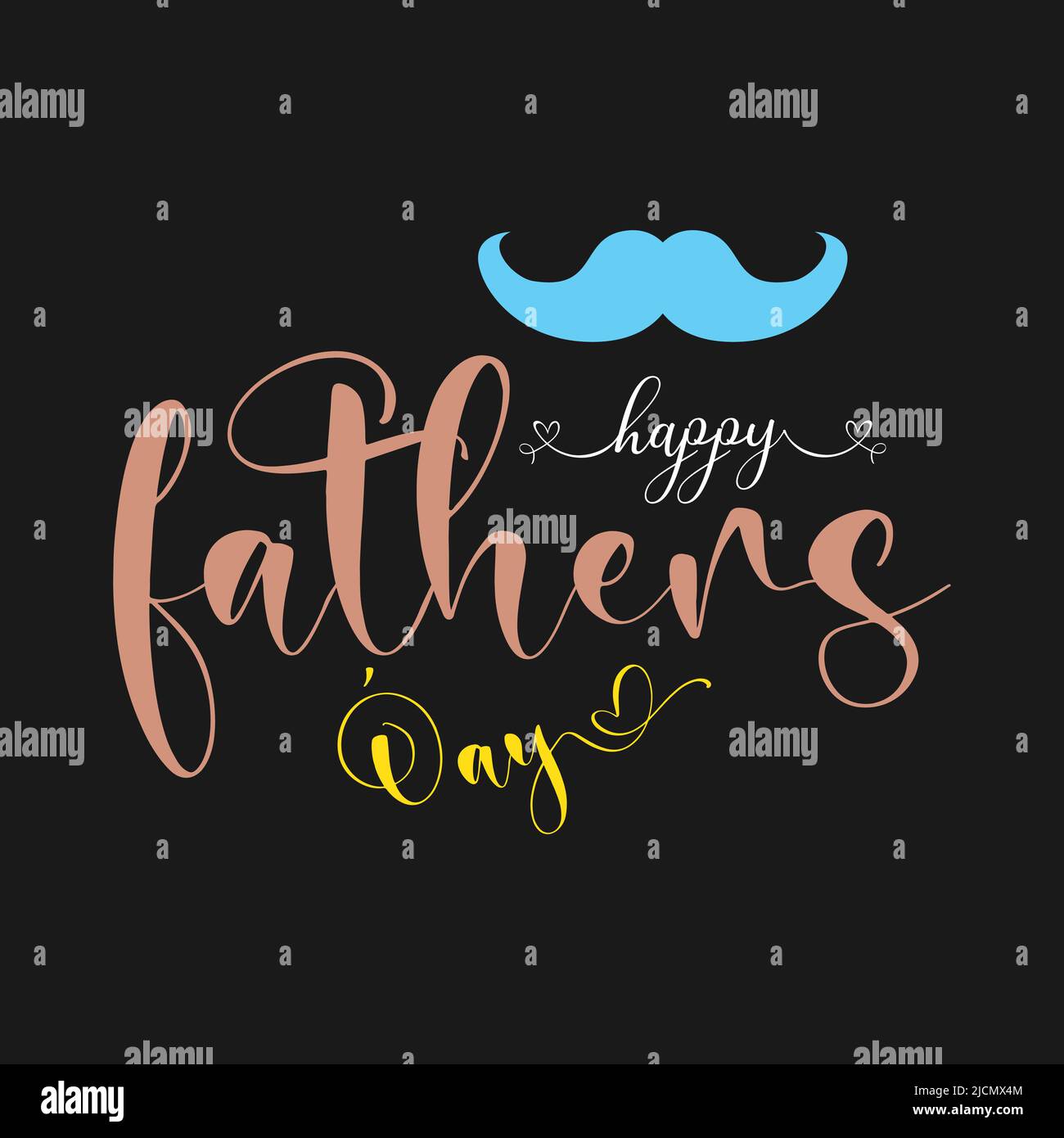 Schriftzug „Happy Fathers Day“. Jahresfeiertag im juni für Vatertag Konzept. Stock Vektor