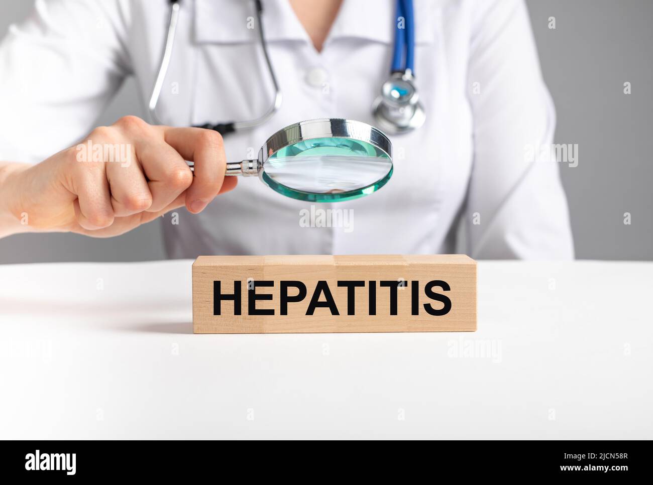 Hepatitis Wort, Lebererkrankung Konzept. Hochwertige Fotos Stockfoto