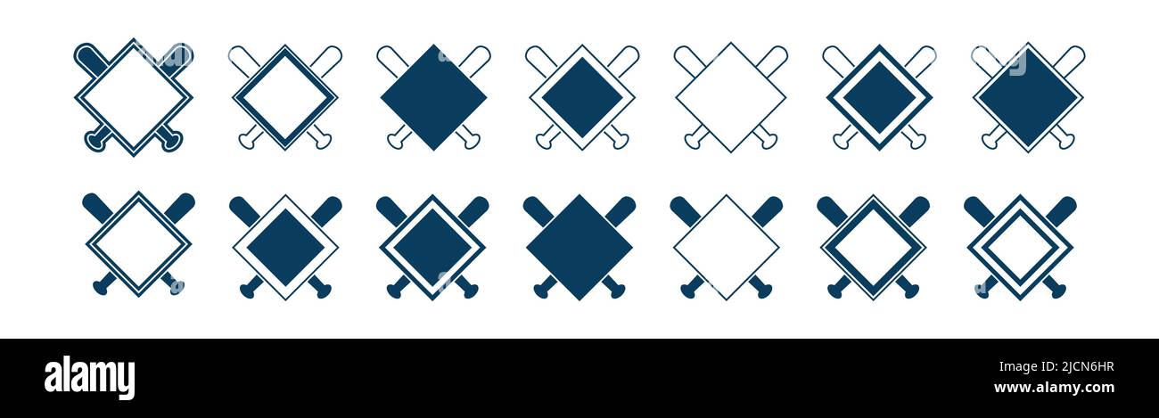 Vektor-Symbol Für Baseballhome-Platte. Vektorvorlagen-Design. Silhouette. Wiedergabe. Heimatbasis. Sport. Stock Vektor