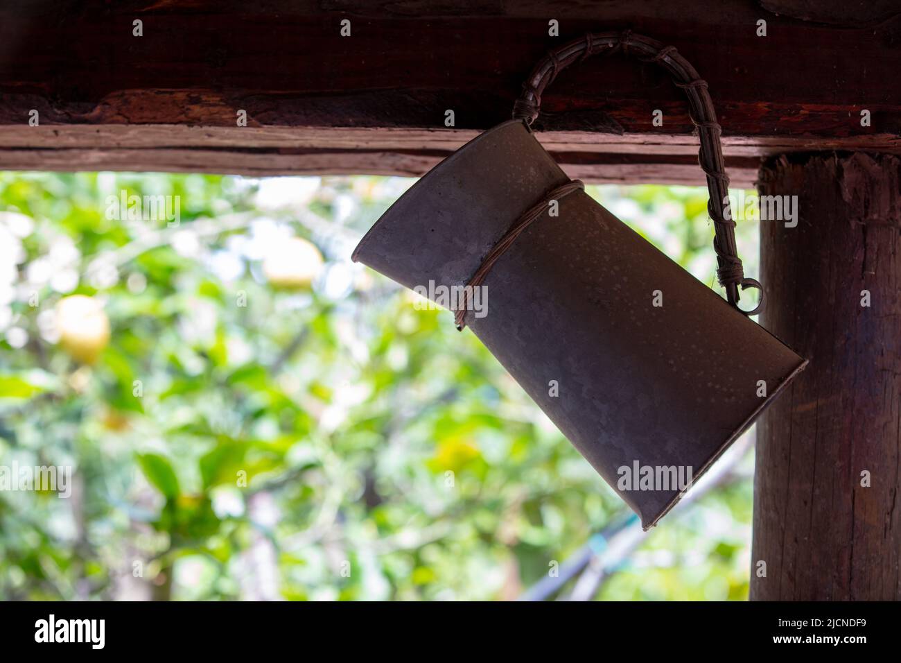 Ein erstaunlich schönes Foto von alten Küchenutensilien Stockfoto