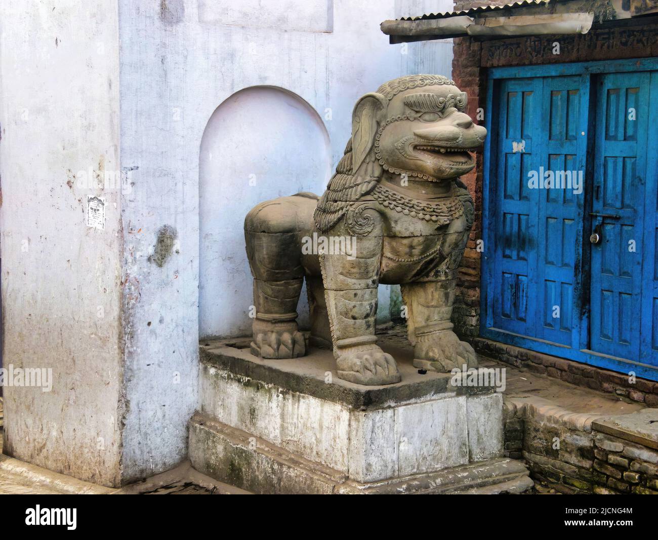 Bhaktapur (Bhaktapura), auch als Bhadgaon oder Khwopa bekannt, ist eine alte Newari-Stadt im östlichen Teil des Kathmandu-Tals in Nepal. Stockfoto