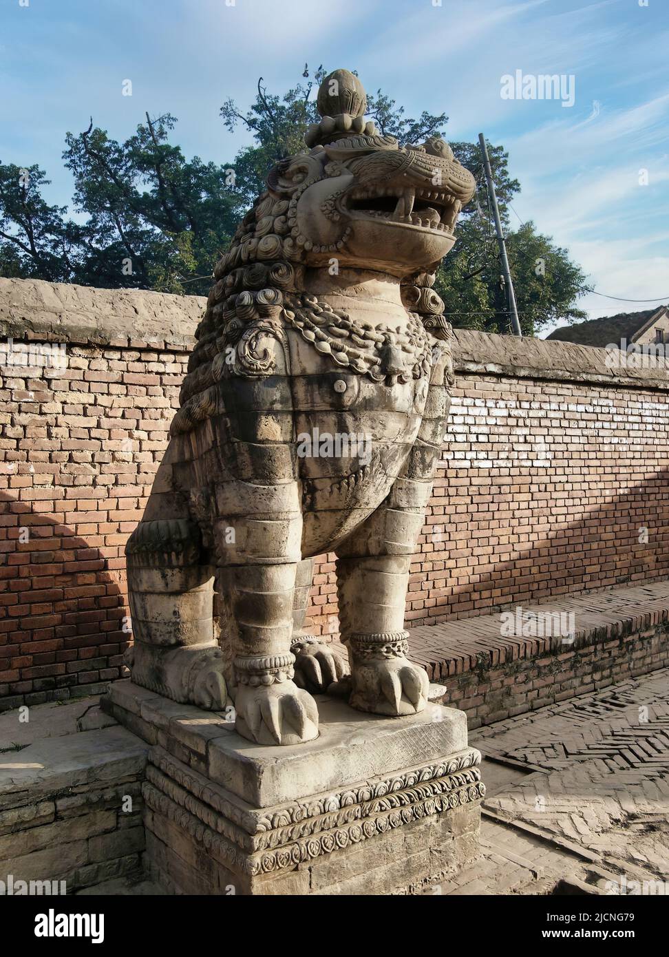 Bhaktapur (Bhaktapura), auch als Bhadgaon oder Khwopa bekannt, ist eine alte Newari-Stadt im östlichen Teil des Kathmandu-Tals in Nepal. Stockfoto