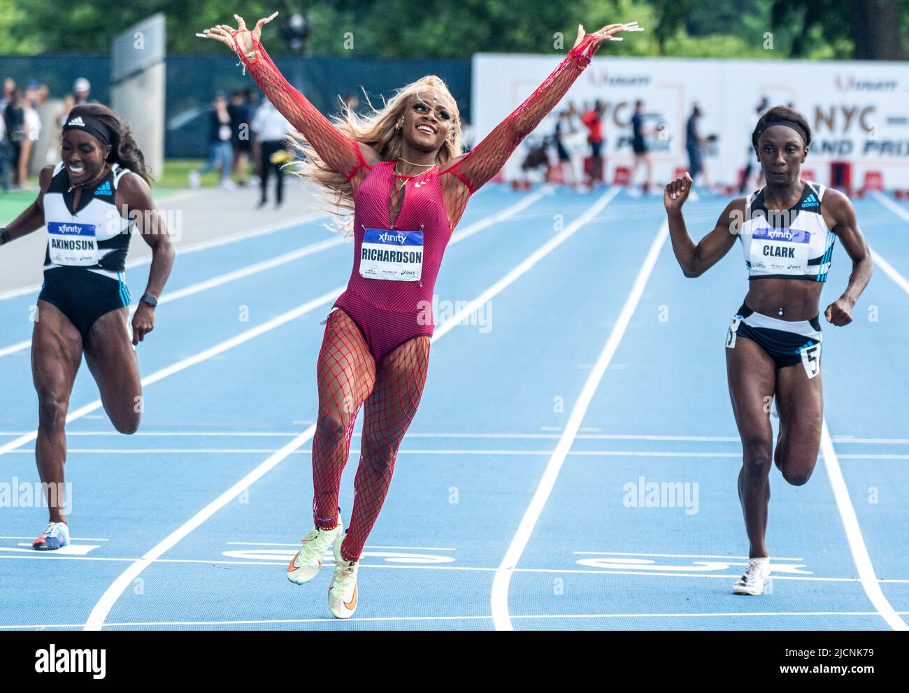Sha'Carri Richardson (USA) gewinnt die Frauen 200m beim Grand Prix von