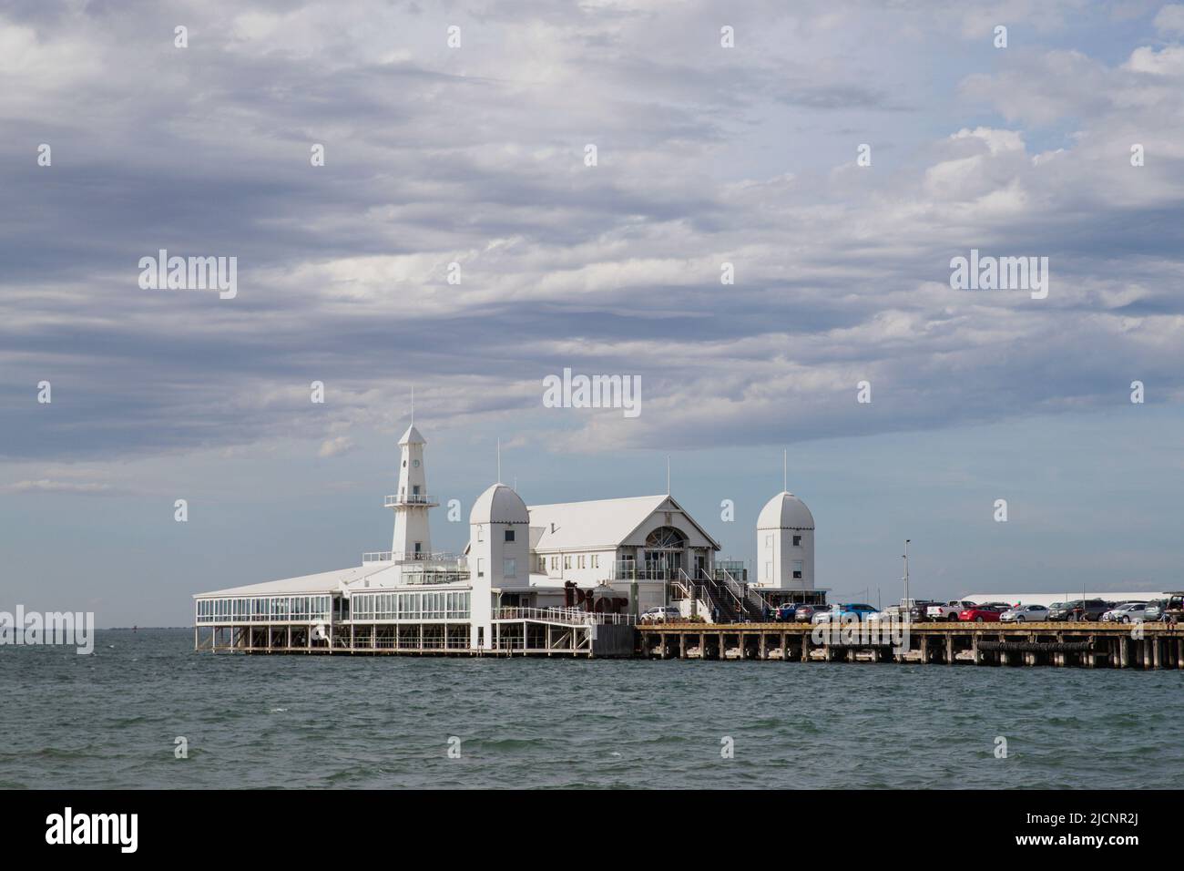 Der Pier Geelong, Victoria, Australien am Sonntag, 17. April 2022.Foto: David Rowland / One-Image.com Stockfoto