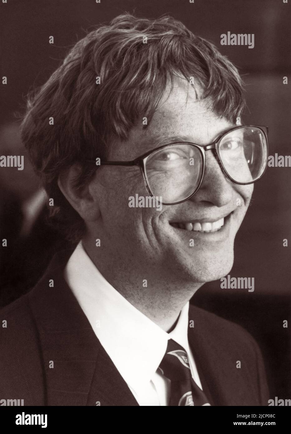 Young Bill Gates, Softwareentwickler, Präsident und CEO von Microsoft. (USA) Stockfoto