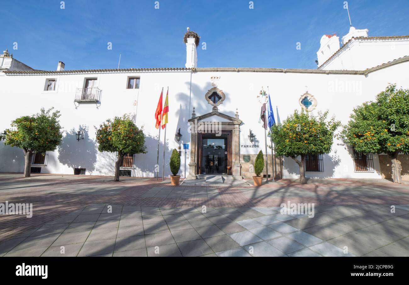 Parador de Merida, Badajoz, Spanien. Spanische staatliche Kette von Luxushotels Stockfoto