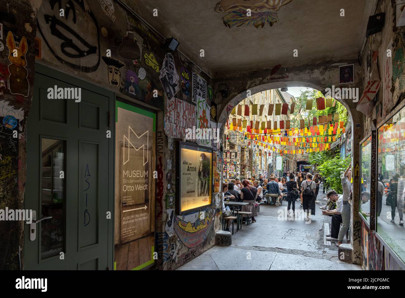 Anne Frank Zentrum und Museum, Hackesche Hofe, Berlin, Deutschland Stockfoto