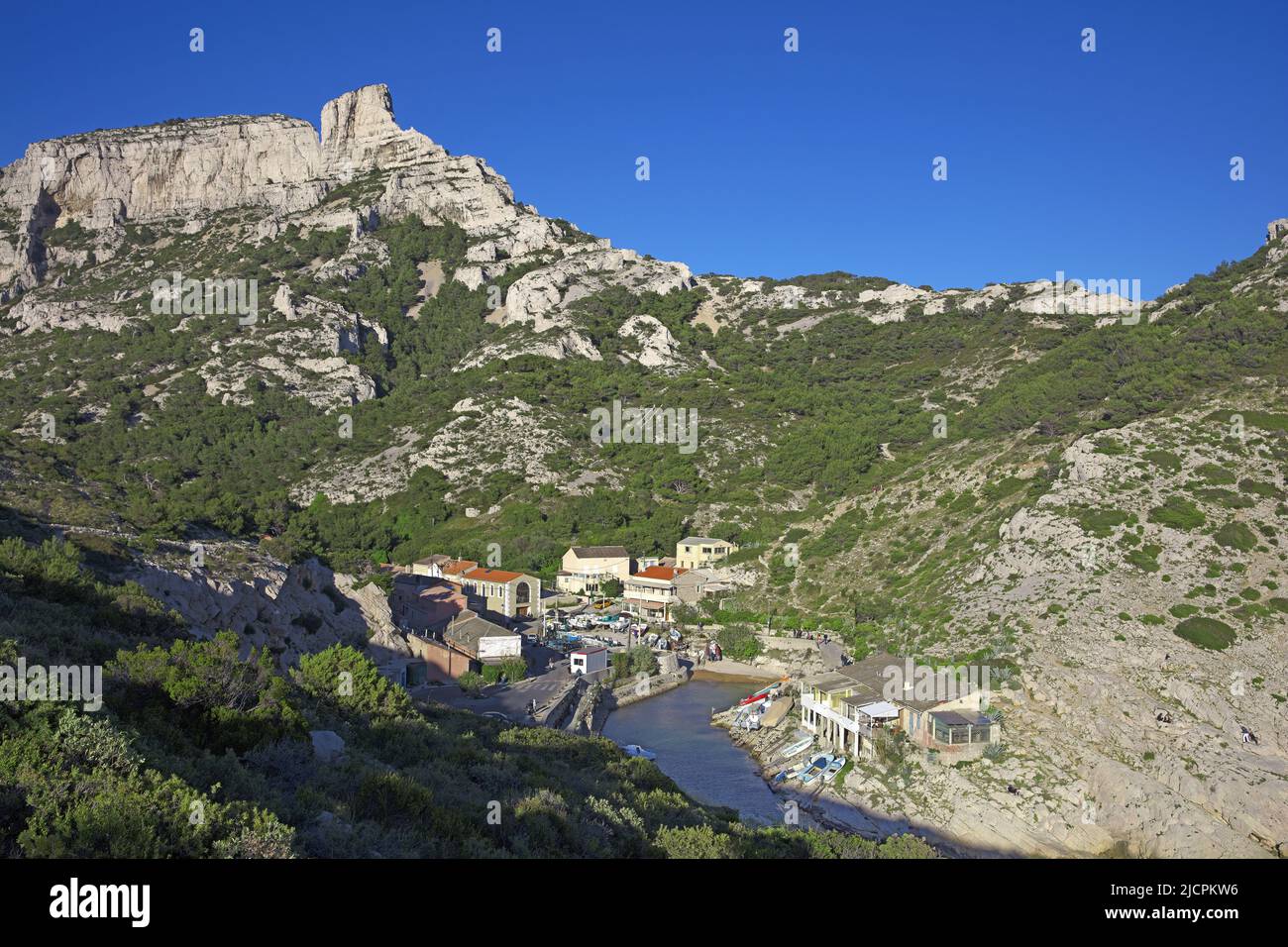 Frankreich, Bouches-du-Rhône Marseille, Calanque de Callelongue Stockfoto