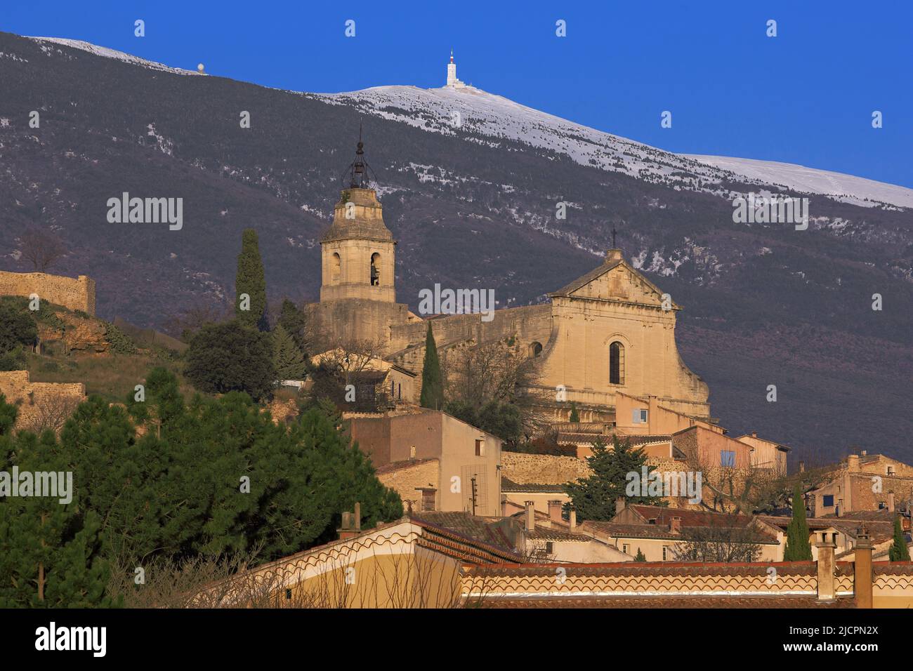 Frankreich, Vaucluse Bedoin Dorf Provençal, Mont Ventoux Stockfoto