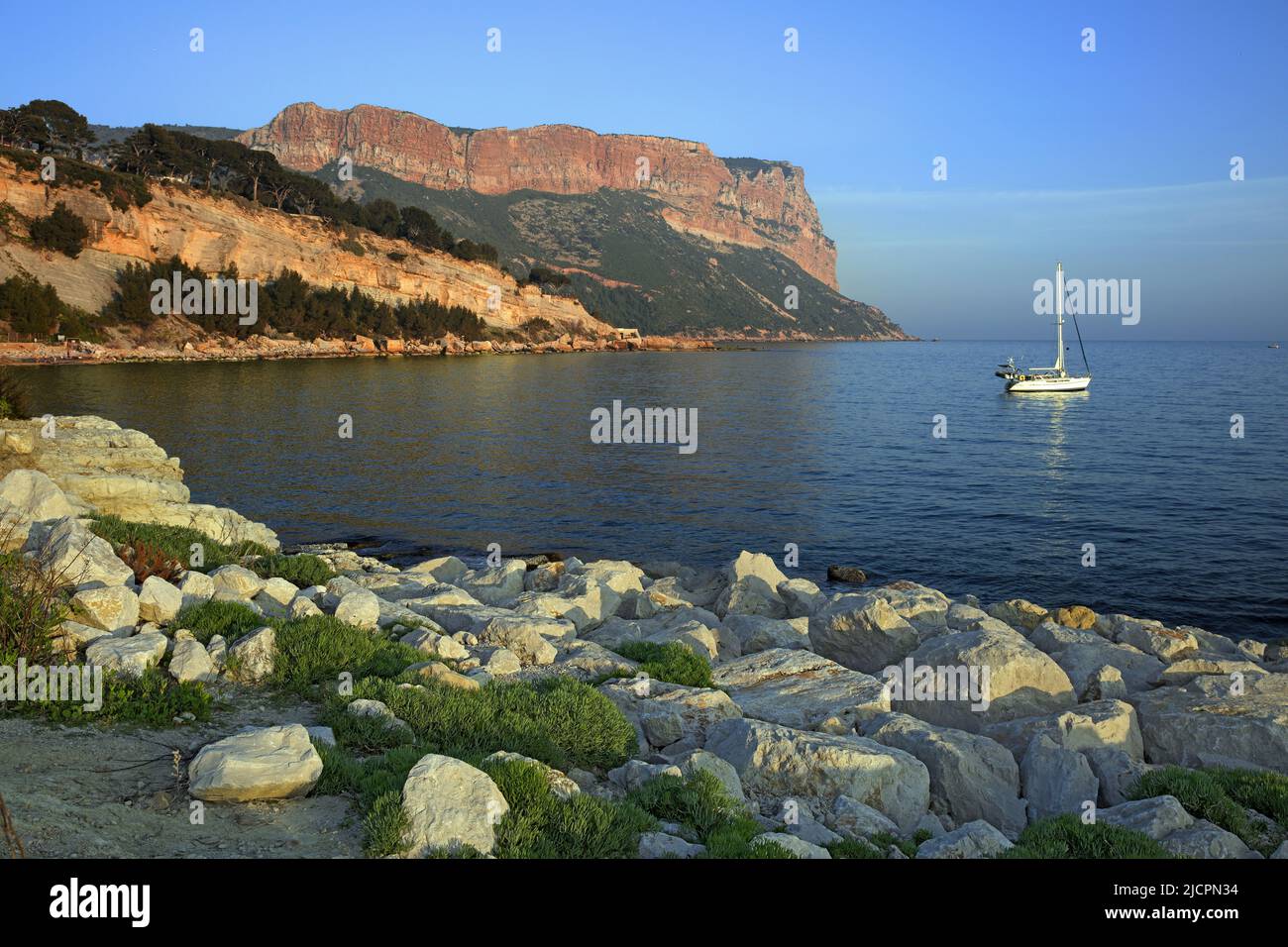 Frankreich, Bouches-du-Rhône, Cassis, Cape Canaille Stockfoto