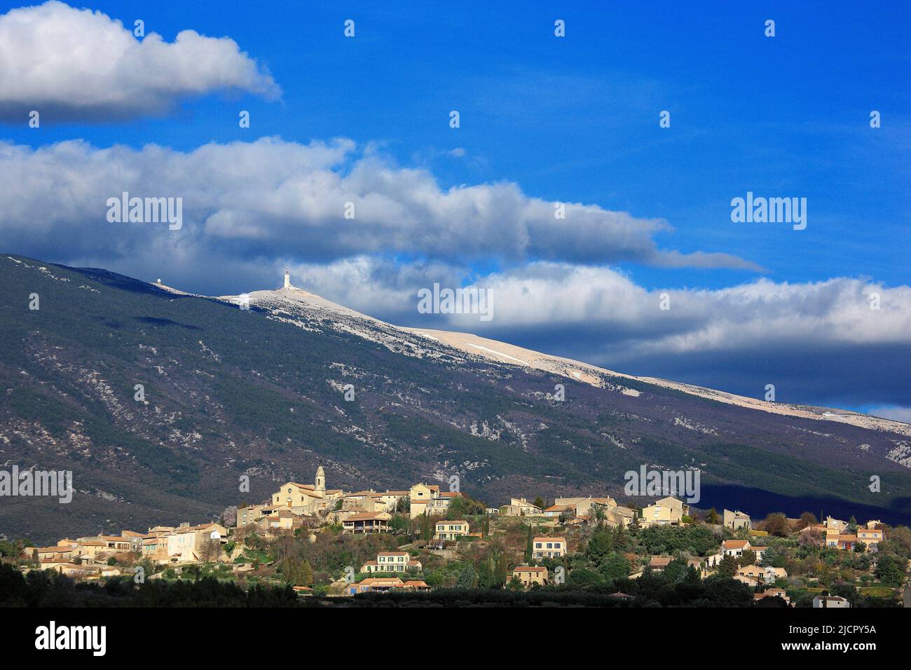 Frankreich, Vaucluse, Crillon-la-Brave, ein Dorf am Fuße des Mont Ventoux Stockfoto
