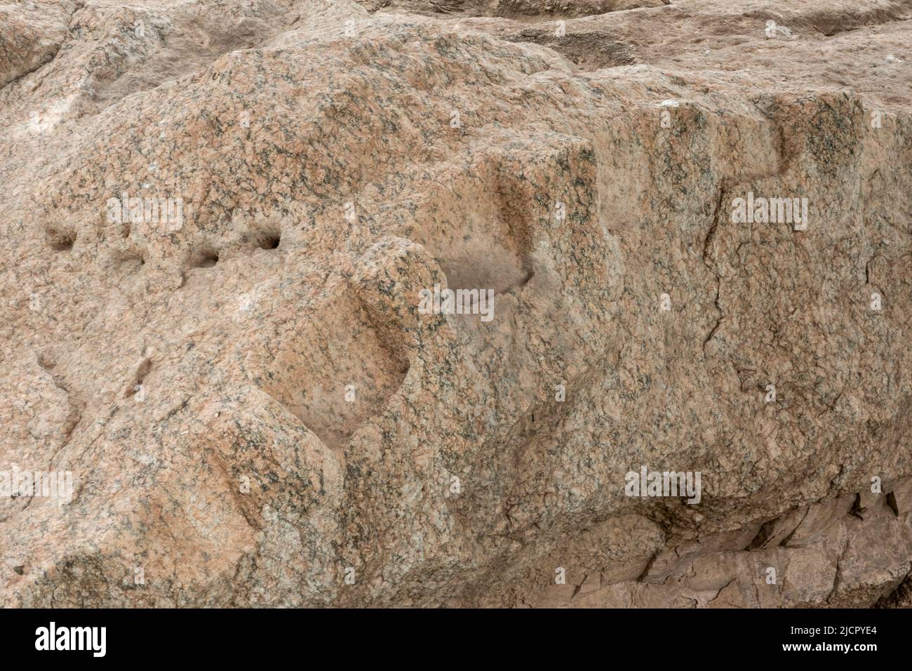 Alte Granitsteinbrüche in Assuan, Oberägypten Stockfoto