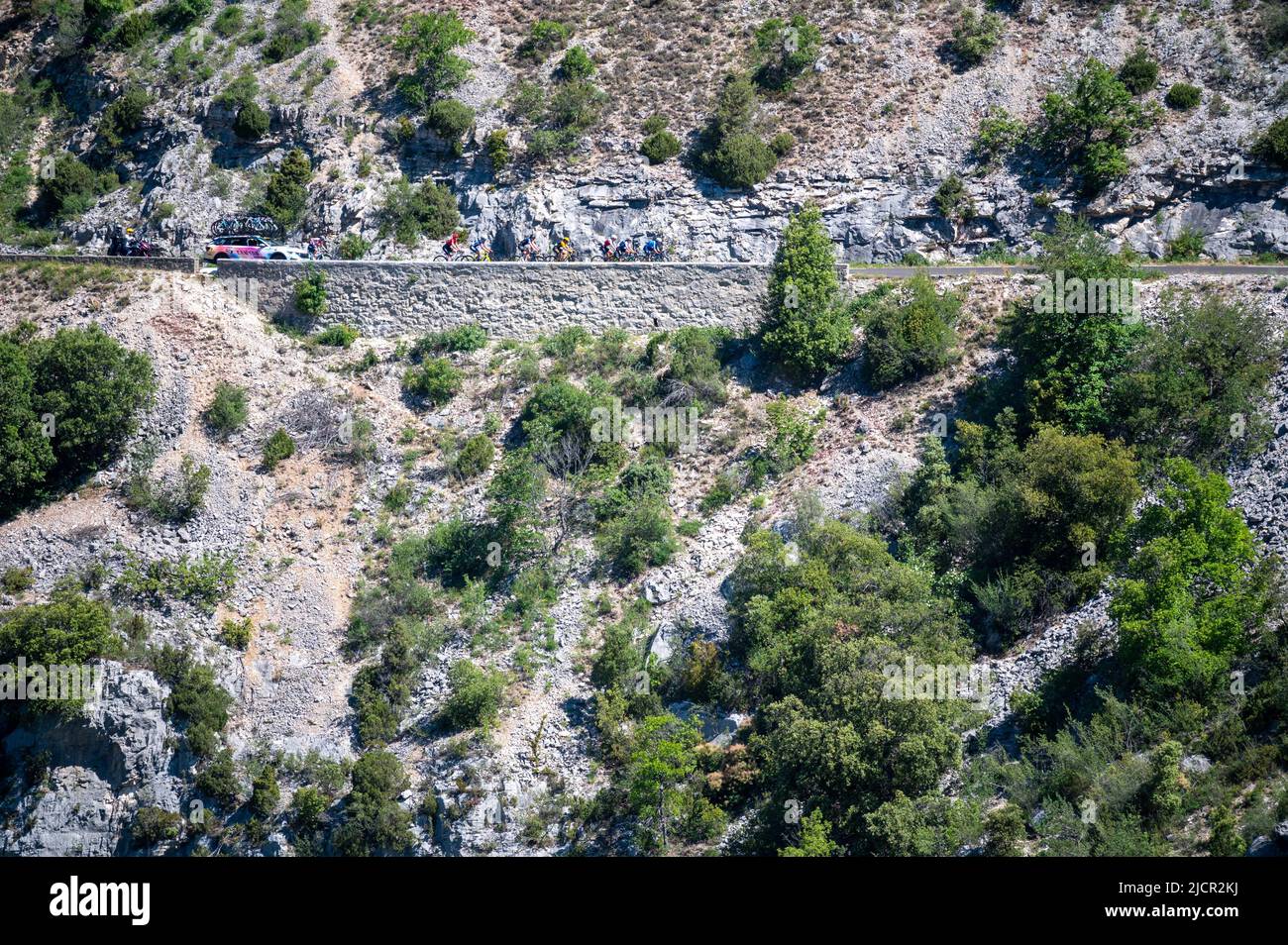 Ambiente während der Women's Mont Ventoux Challenge 2022, UCI Europe Tour Event, Vaison-la-Romaine - Mont Ventoux (100 km) am 14. Juni 2022 in Vaison-la-Romaine, Frankreich - Foto Florian Frison / DPPI Stockfoto