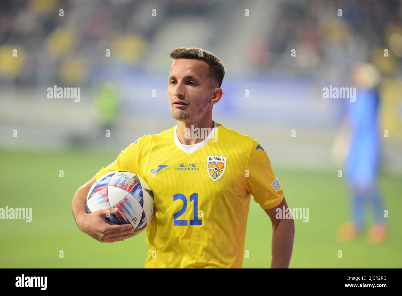 Marius Stefanescu während des Spiels der UEFA Nations League zwischen Rumänien und Montenegro , 14.06.2022, Stadion Giulesti , Bukarest , Cristi Stavri Stockfoto