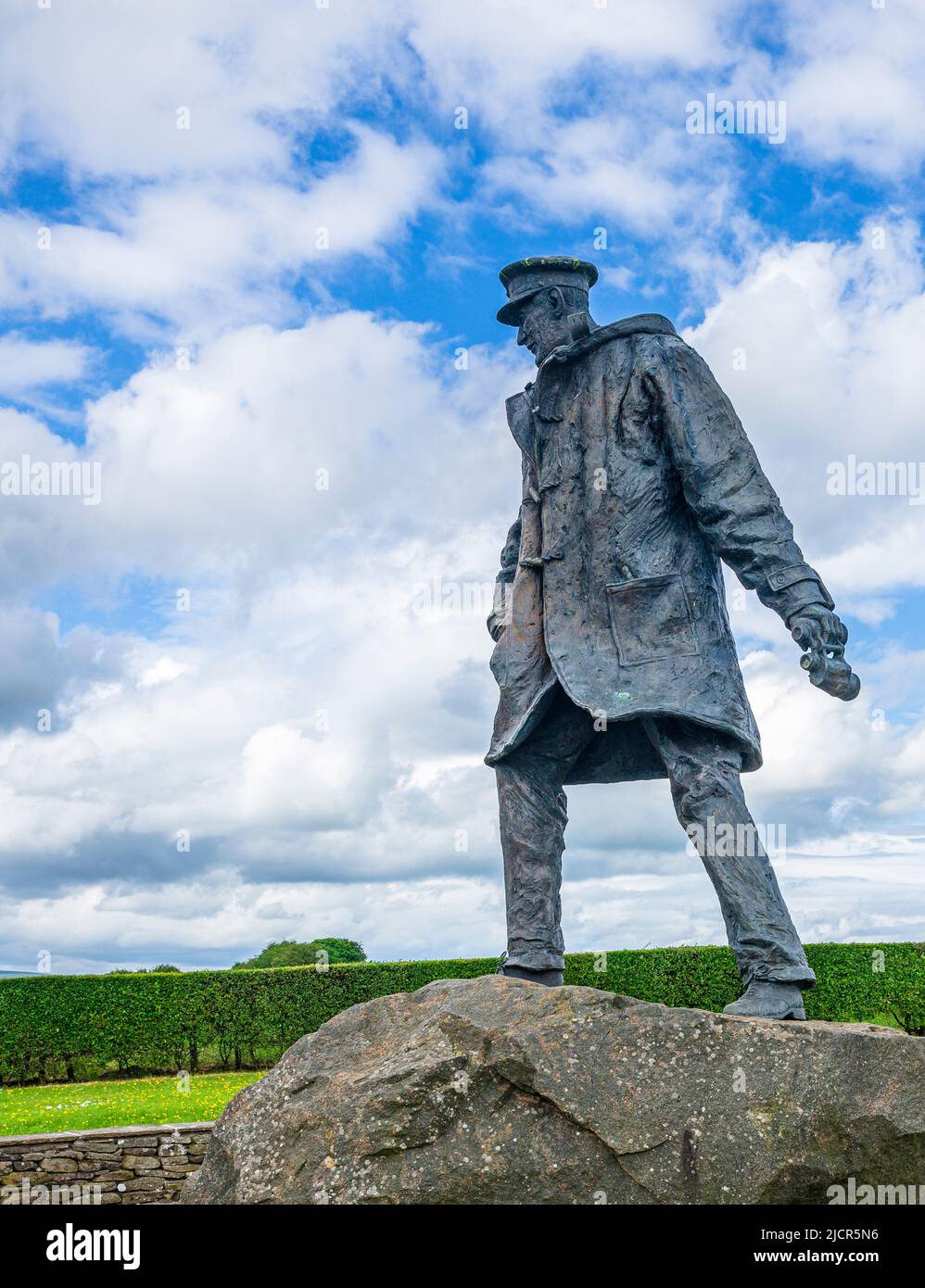 Doune, Perthshire, Schottland – Denkmal für David Stirling, schottischer Landbesitzer und Offizier der Armee des Zweiten Weltkriegs, Gründer des Special Air Service (SAS) Stockfoto