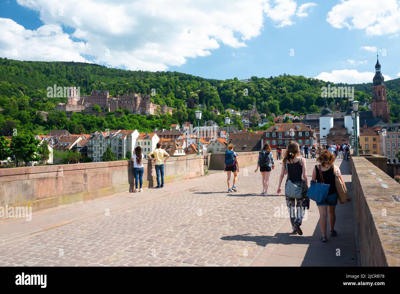 Karl-Theodor-Brücke, Alte Brücke, Heidelberg, Deutschland Stockfoto