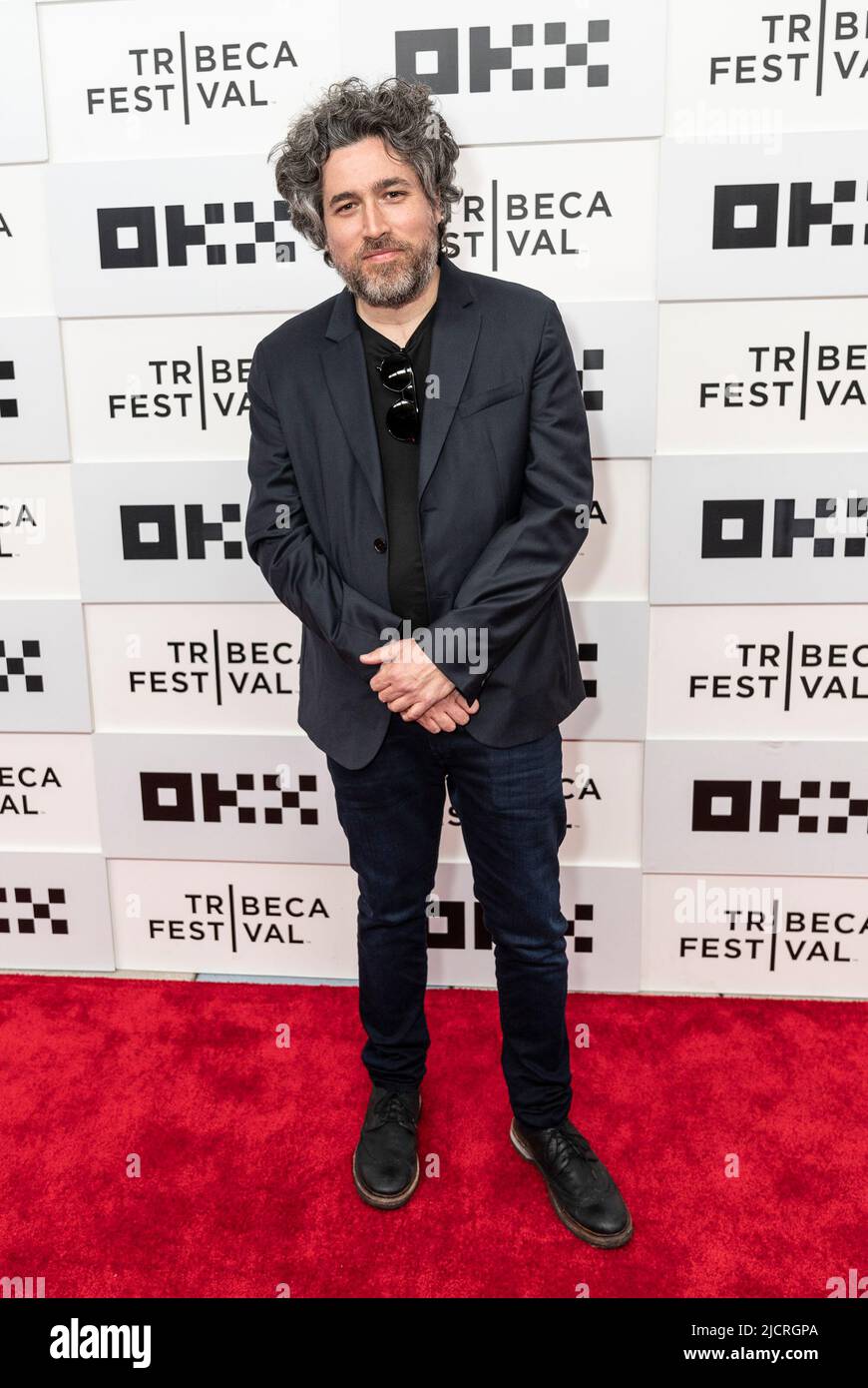 New York, New York, USA. 14.. Juni 2022. Mariano Cohn nimmt an der Premiere des „offiziellen Wettbewerbs“ während des Tribeca Film Festivals im BMCC Teil (Bildquelle: © Lev Radin/Pacific Press via ZUMA Press Wire) Stockfoto