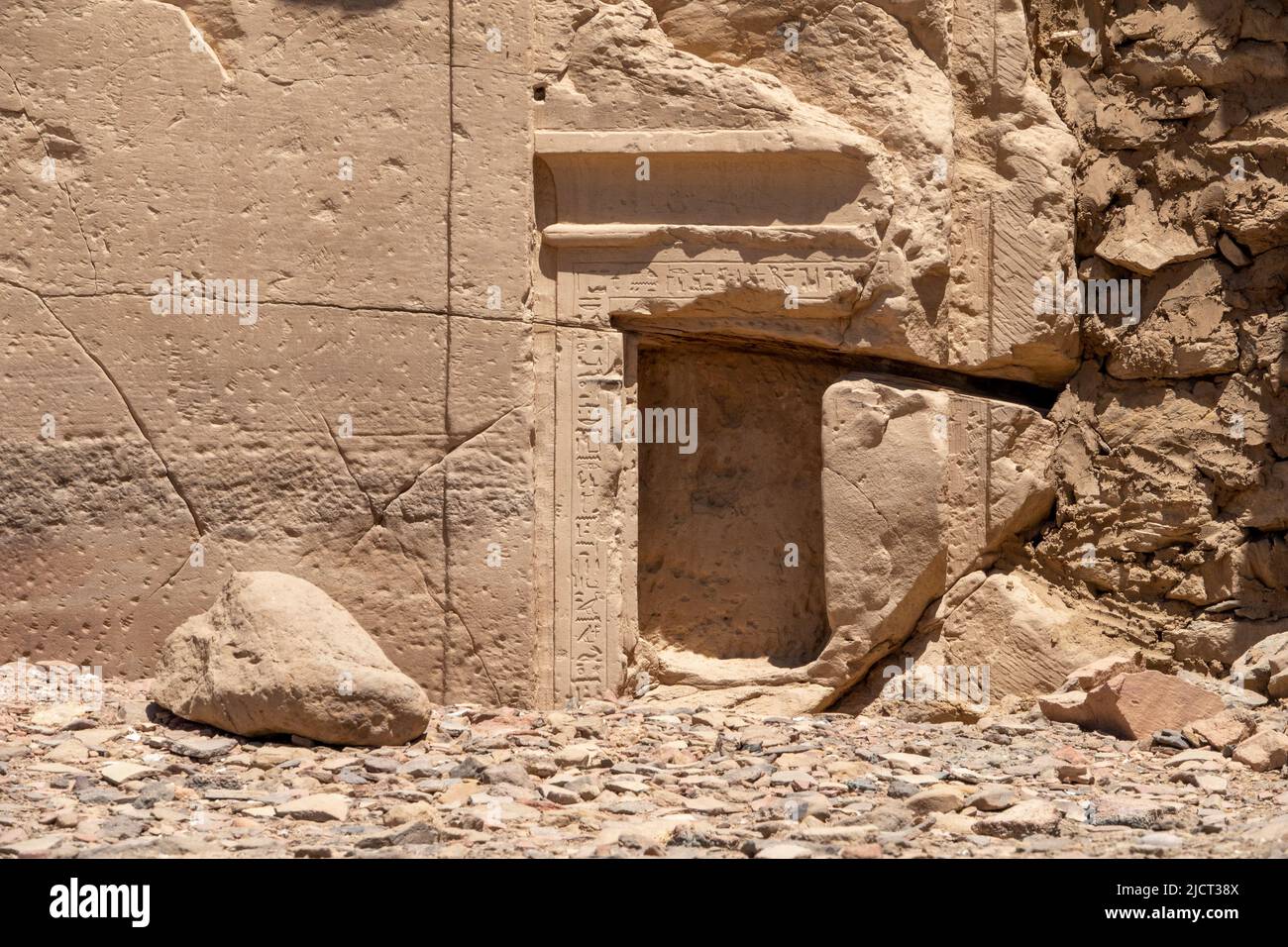 Gräber in El Kab , Ancient Nekheb am Ufer des Nils, Oberägypten Stockfoto