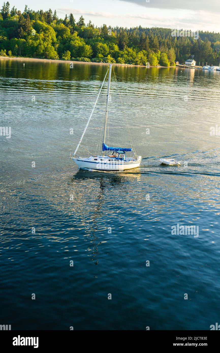 Bainbridge Island Fähre Stockfoto