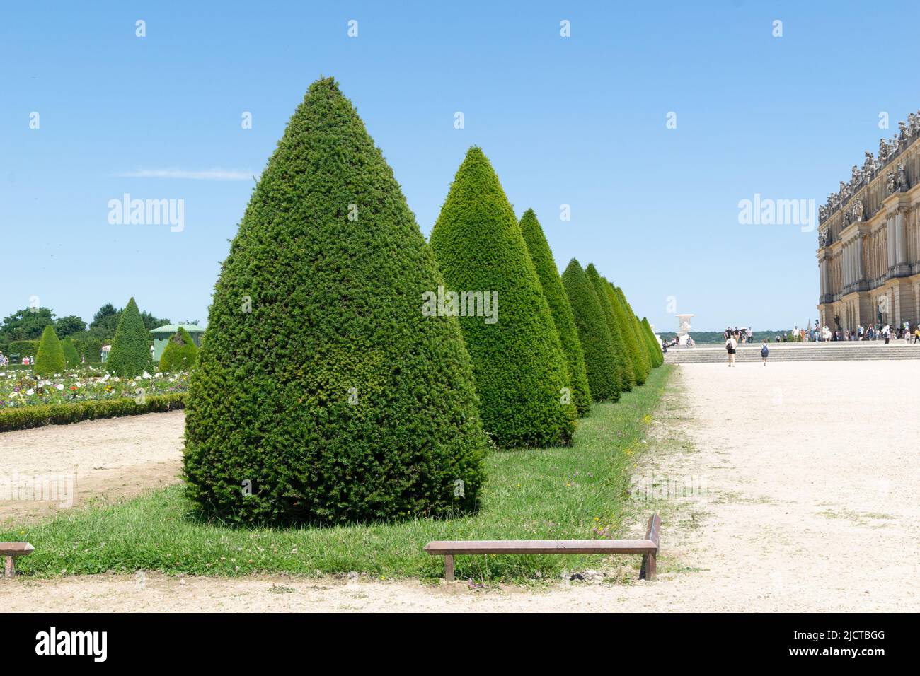 Gärten im Chateau Versailles, Paris Stockfoto