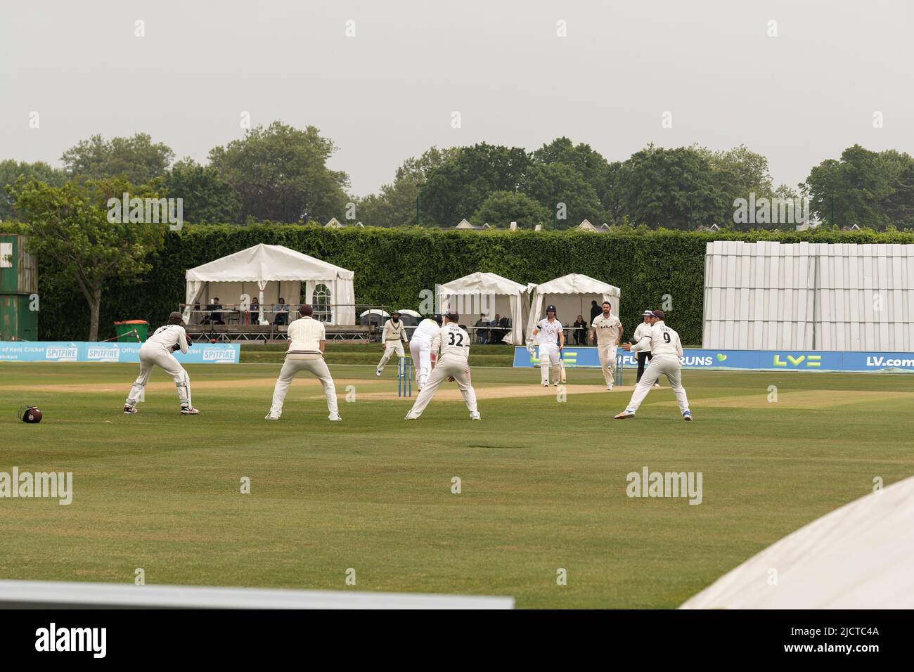 Kent gegen Surrey County Cricket in Beckenham Stockfoto