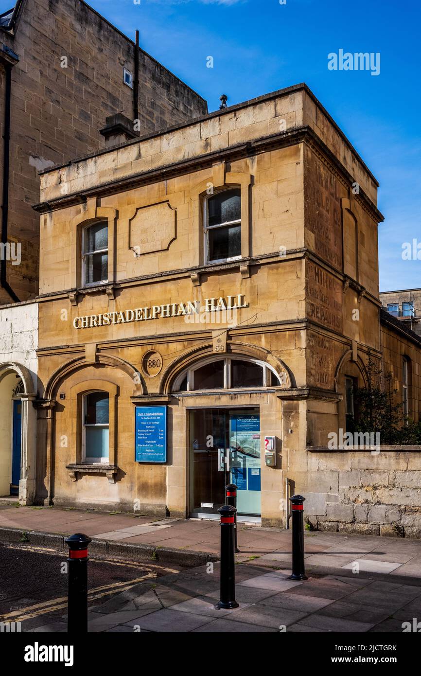 Bath Christadelphian Hall auf 56 New King St, Bath UK. Stockfoto