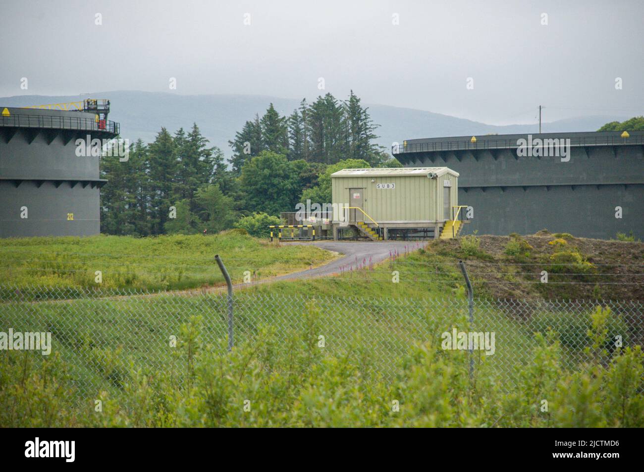 Whiddy Island Oil Terminal, Co Cork. Irland Stockfoto