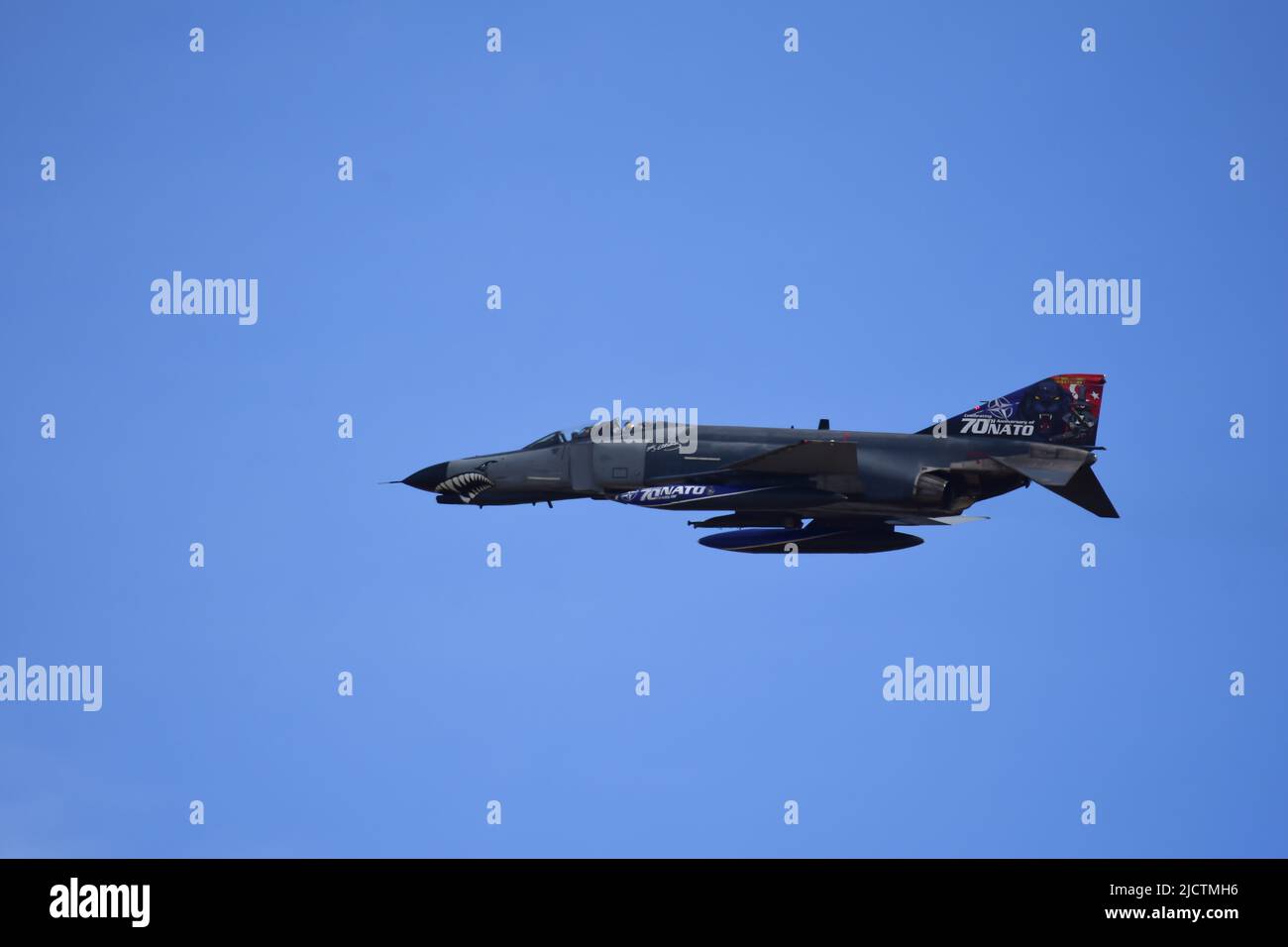 Der McDonnell Douglas Turkish Air Force F-4E Phantom Terminator 2020 auf der Teknofest 2021 Stockfoto