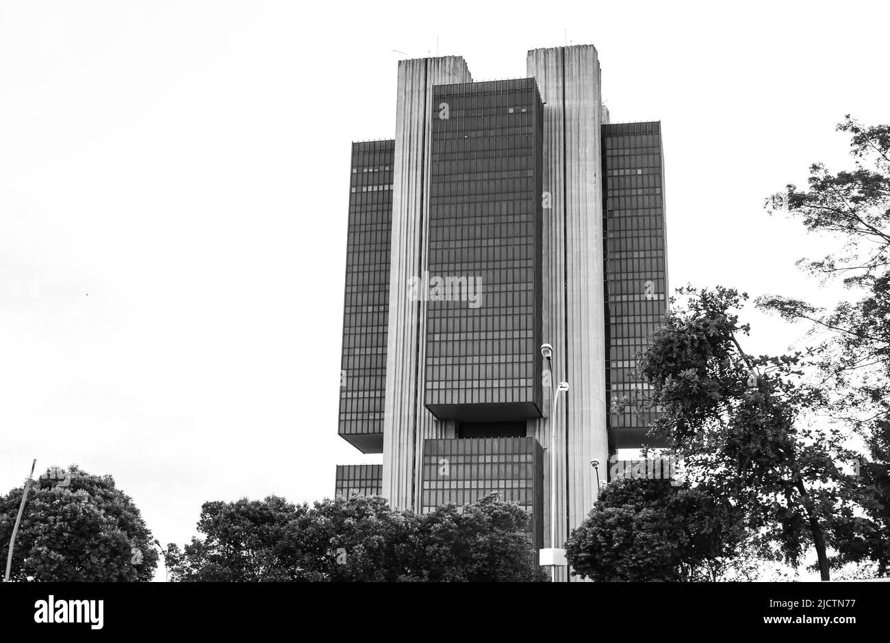 Zentralbank von Brasilien. Brasilia, Federal District - Brasilien. Dezember 04, 2021. Stockfoto