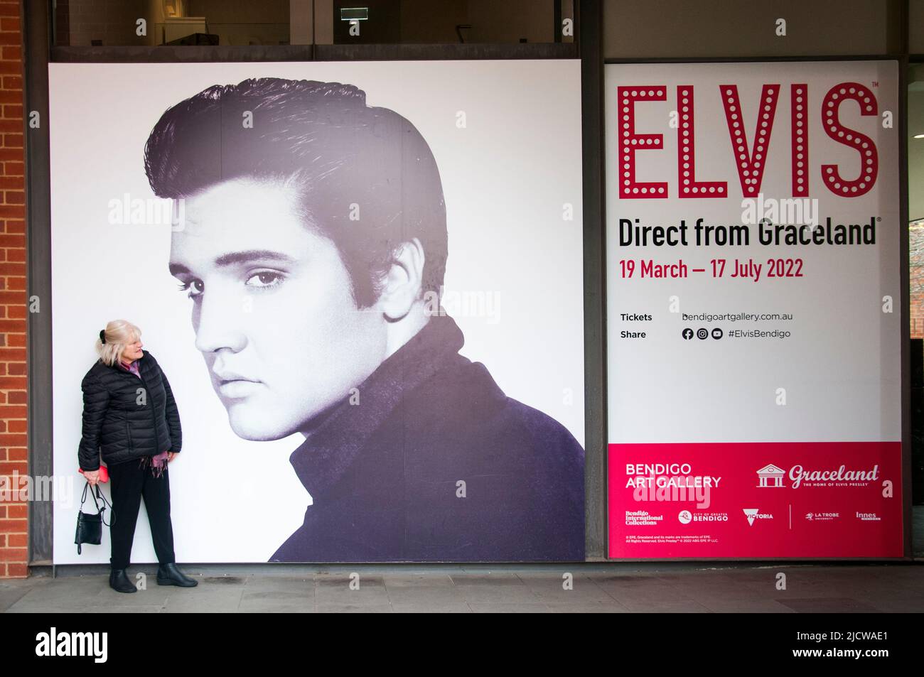 Elvis: Direkt von Graceland in der Bendigo Art Gallery, Victoria, Australien Stockfoto