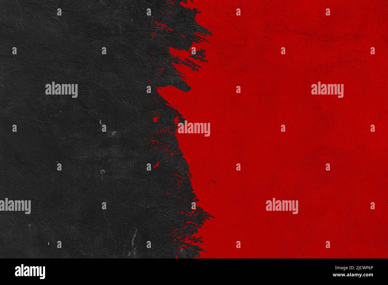 Schwarzer und grüner Pinsel Textur Hintergrund.Abstrakter Pinselstrich Hintergrund, flache Formen .auf einer Betonwand Stockfoto