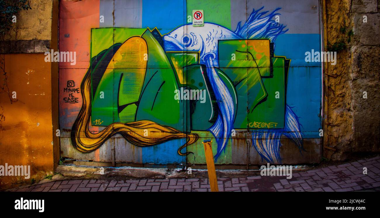 Orte in Fener - istanbul Stockfoto