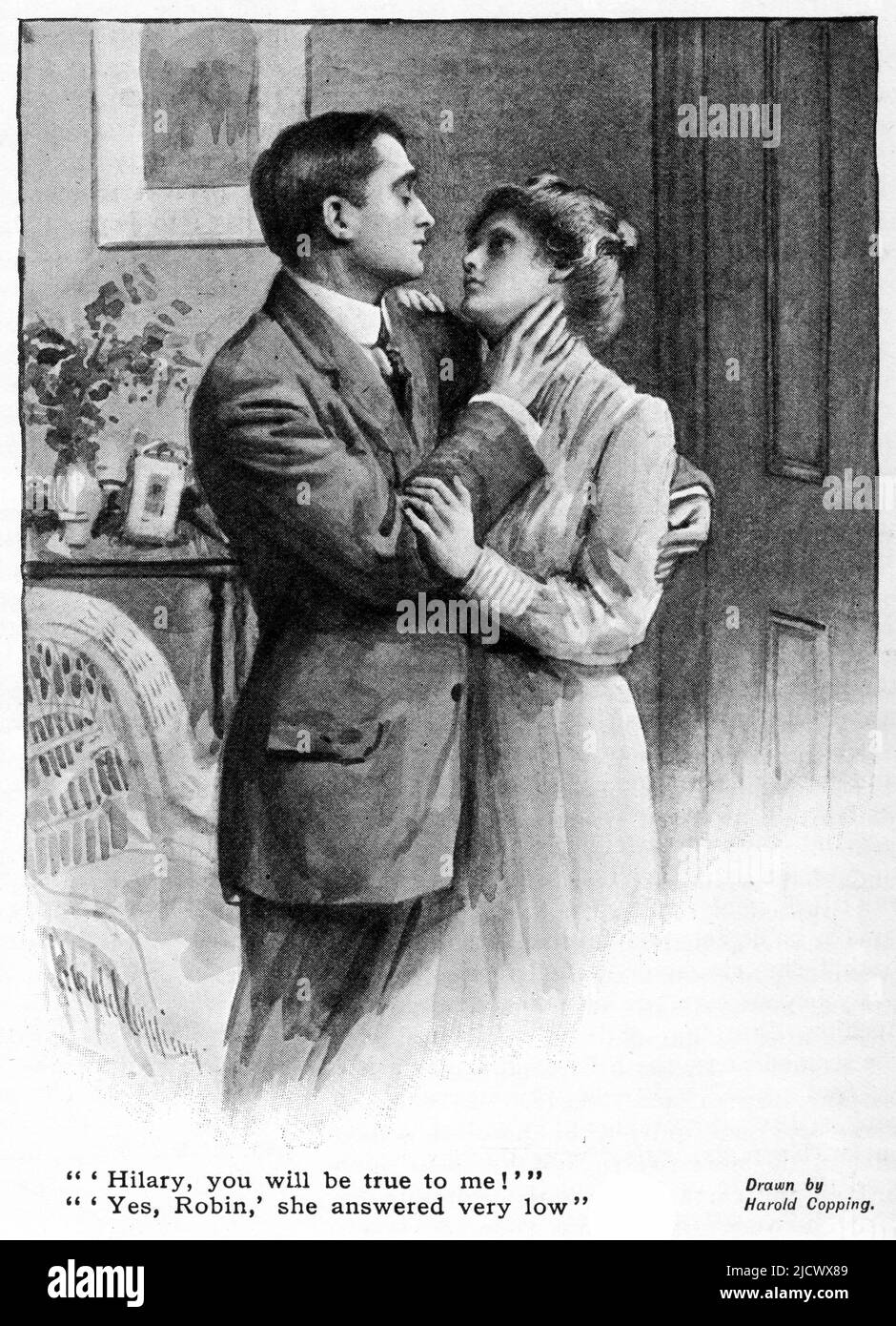 Robin schlägt Hilary vor - und sie akzeptiert!, Quiver Magazine 1913 Stockfoto