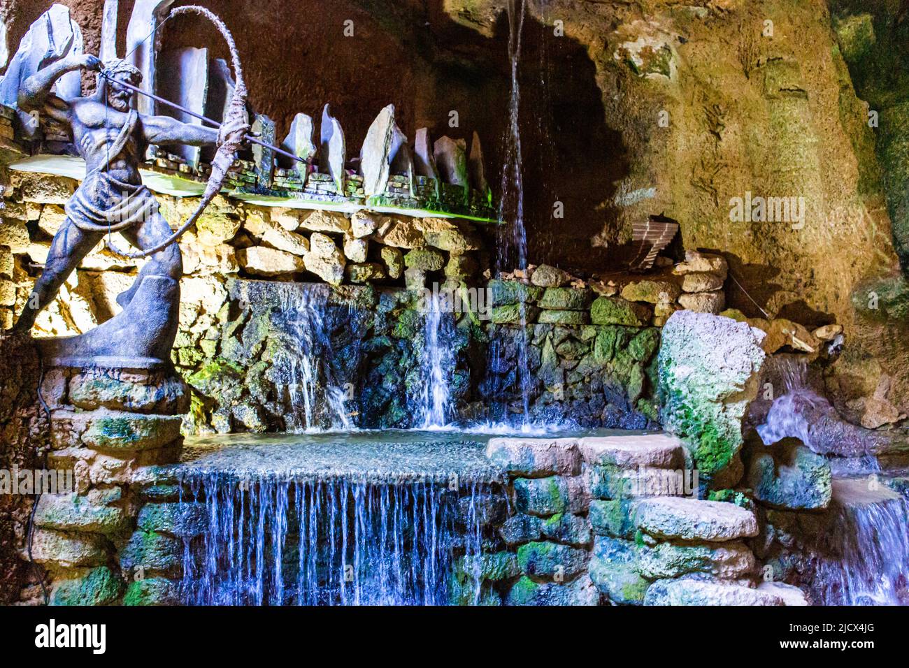 Die nassen Höhlen von Herkules in Tanger Marokko Stockfoto