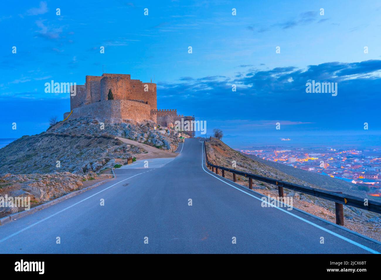 Die Burg von La Muela, Consuegra, Toledo, Castilla-La Mancha, Spanien, Europa Stockfoto