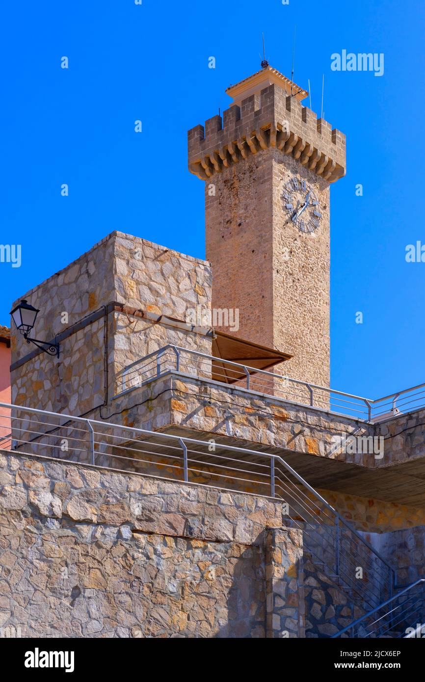 Der MANGANA-Turm, Cuenca, Kastilien-La Mancha, Spanien, Europa Stockfoto