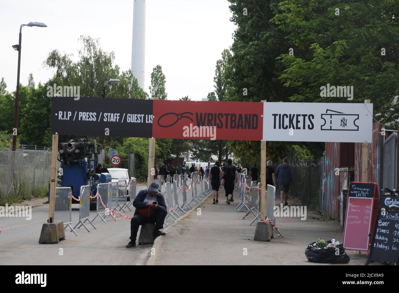 Kopenhagen /Dänemark/16. Juni 2022 / Besucher beim Musikfestival in Kopenhagen in der dänischen Hauptstadt.( Foto..Francis Joseph Dean/Deanpictures). Stockfoto