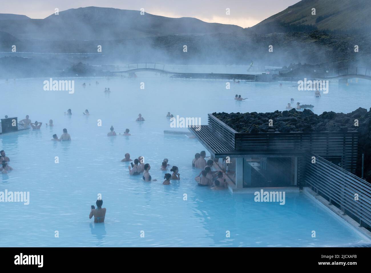 Blaue Lagune, Grindavik, Island, Polarregionen Stockfoto